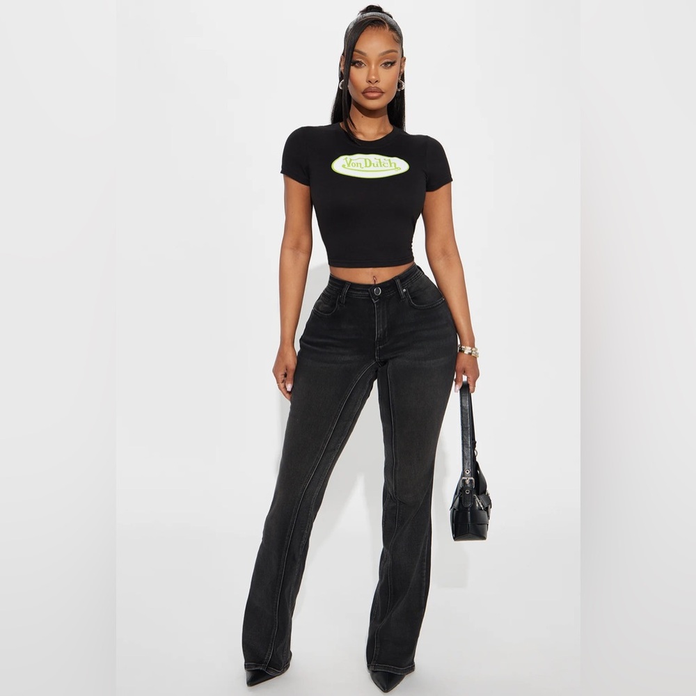 Black Flare Jeans